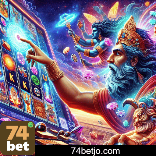 Imagem promocional do login da 74BET